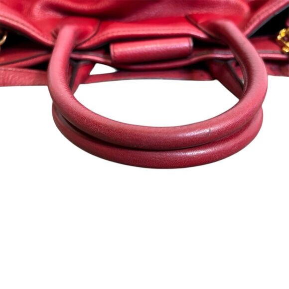 Marc Jacobs Empire City Bag Calfskin Cherry Red Large Crossbody Strap Included - Picture 7 of 9